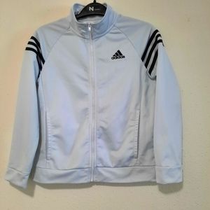 adidas kid's white jacket